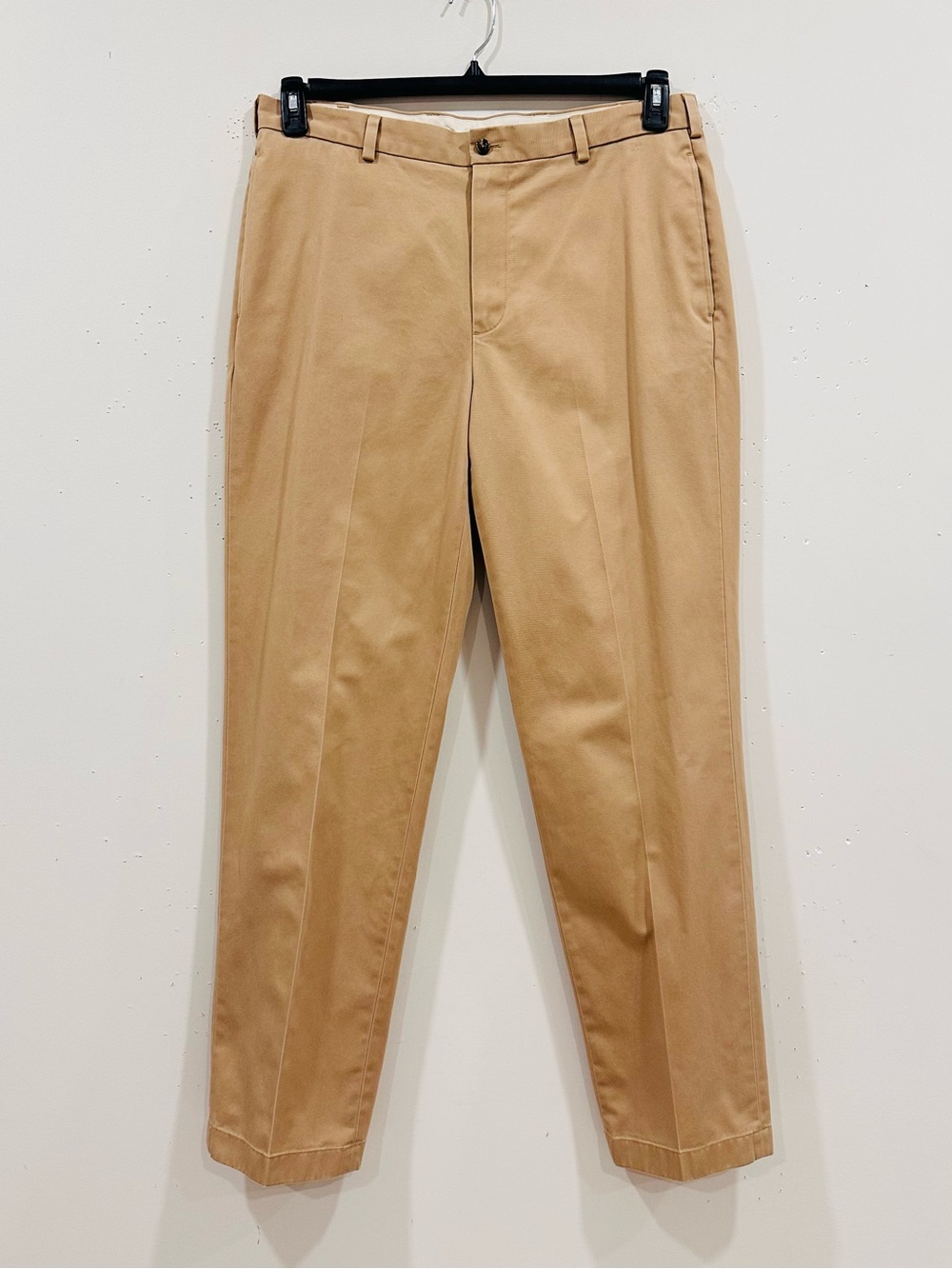 Brooks Brothers Advantage Chino Clark Fit Pants Men's W36 L34 Beige Khaki